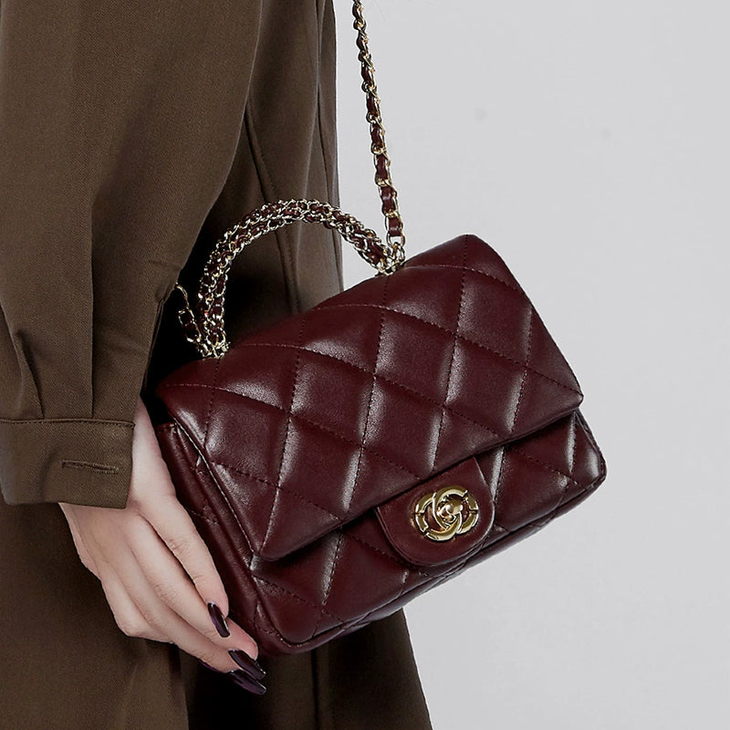 Single shoulder crossbody used women's bag