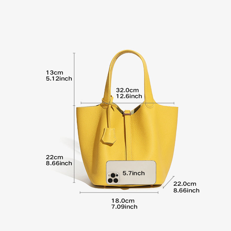 Handheld bucket bag