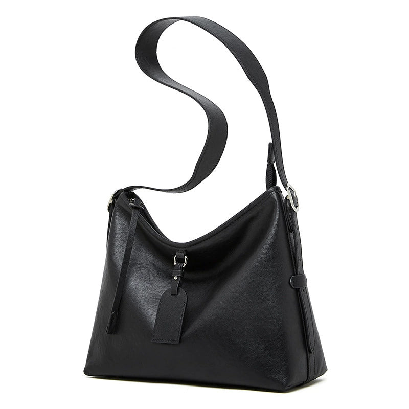 Cowhide tote bag with large capacity