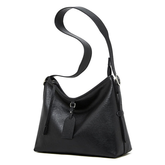 Cowhide tote bag with large capacity