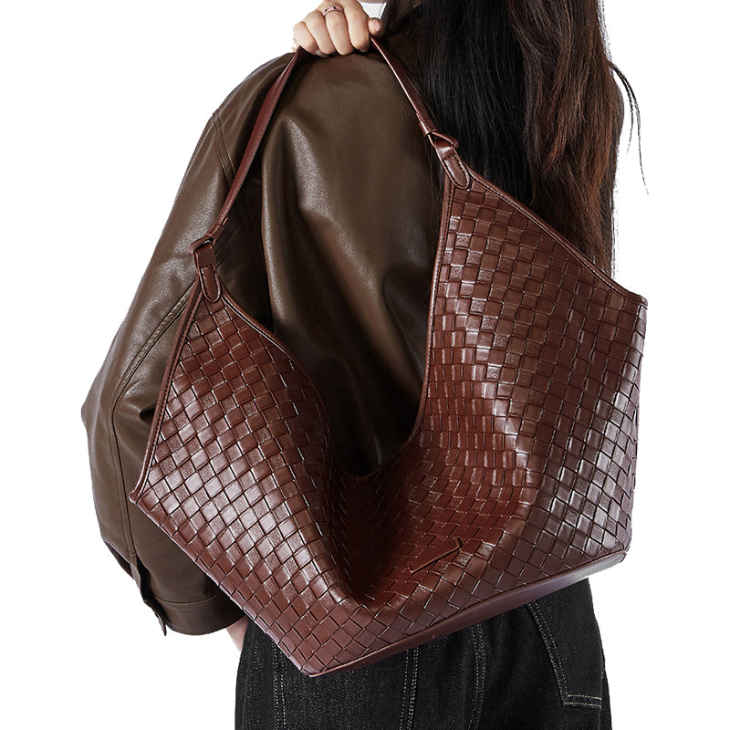 Leather large-capacity bag