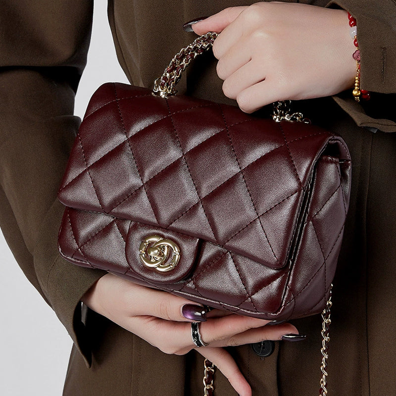 Single shoulder crossbody used women's bag