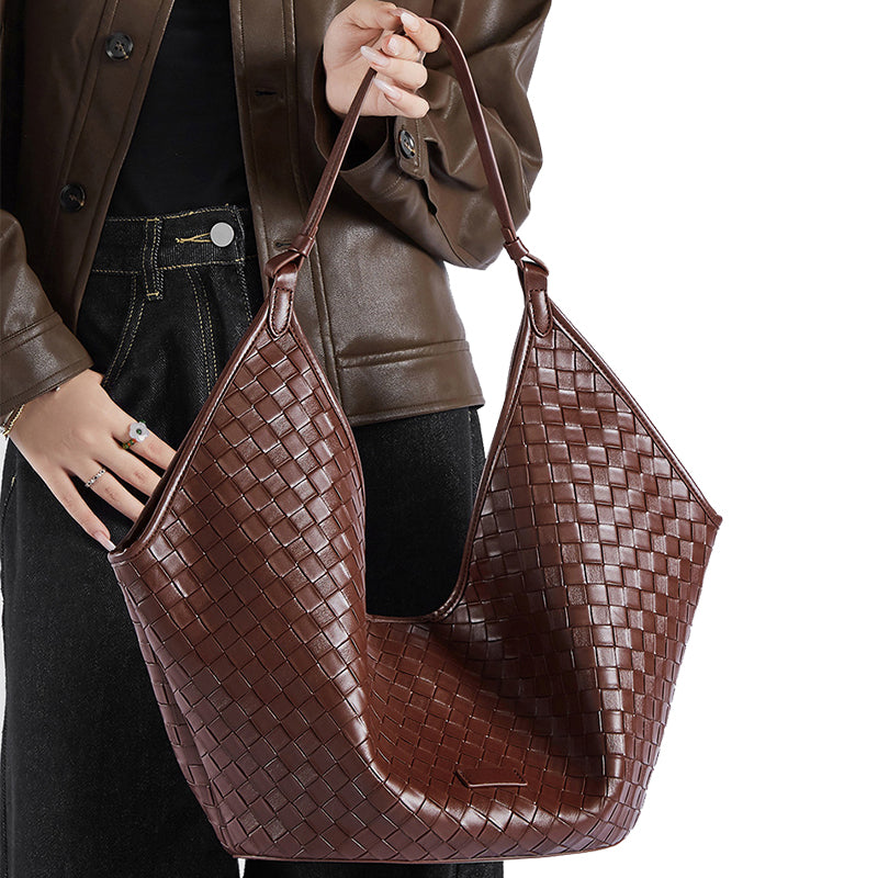 Leather large-capacity bag